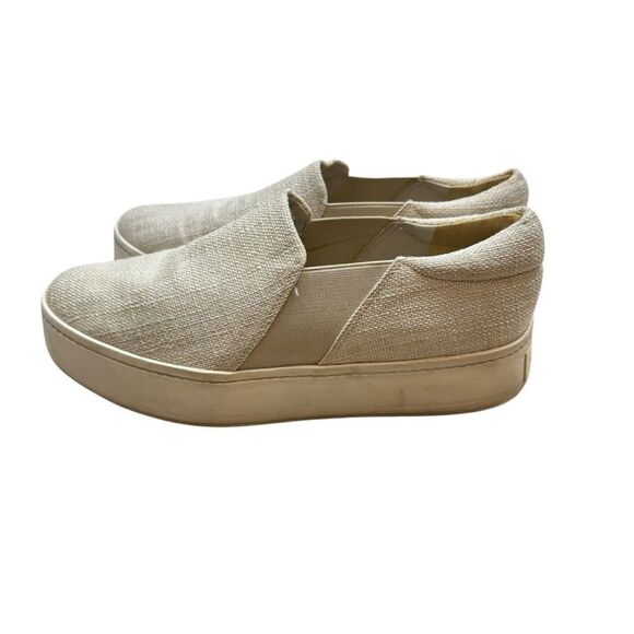 Vince Women's Warren Platform Sneakers Linen Canvas Size 9 - Picture 1 of 8